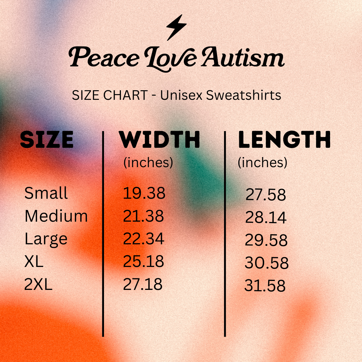Sizing + Care Instructions | Shop with Confidence Today — PEACE